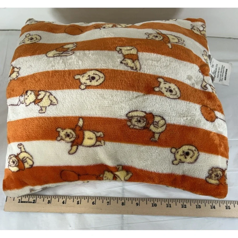 2 Disney WINNIE the POOH Bear Plush Throw Pillows 15